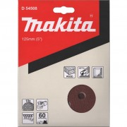 Makita D-54508 Диск шлифовальный 8 отверстий коричневый 125мм A60 10шт